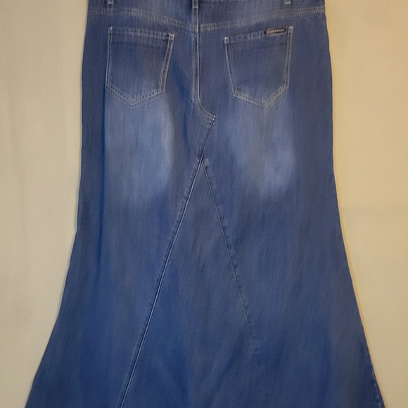 Womens Inherit Clothing Co Blue Denim Aline Skirt. Size 12 - Picture 7 of 7